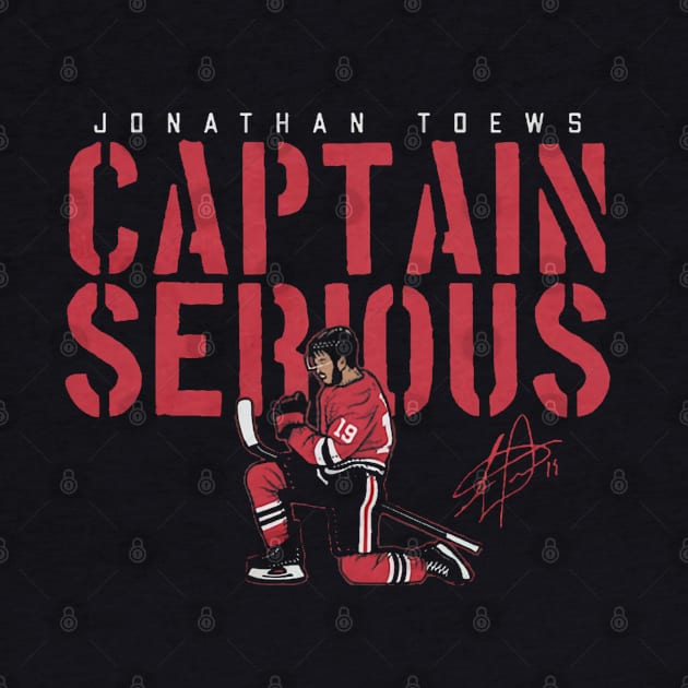 Jonathan Toews Captain Serious by stevenmsparks